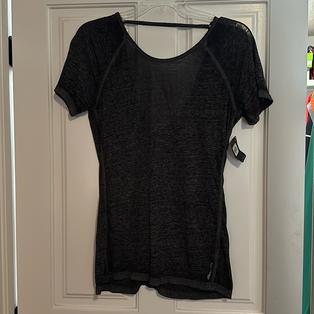 Women’s Reebok Dark Gray Athletic Top